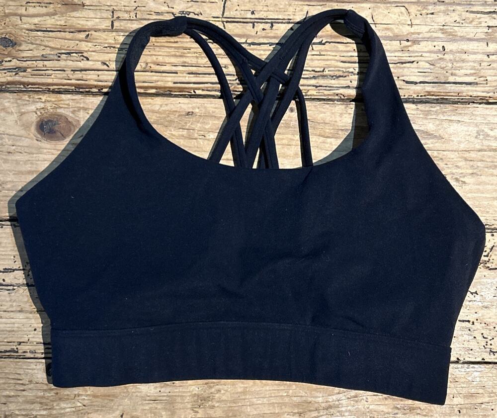 IUGA Womens Size M Black High Impact Sports Bra